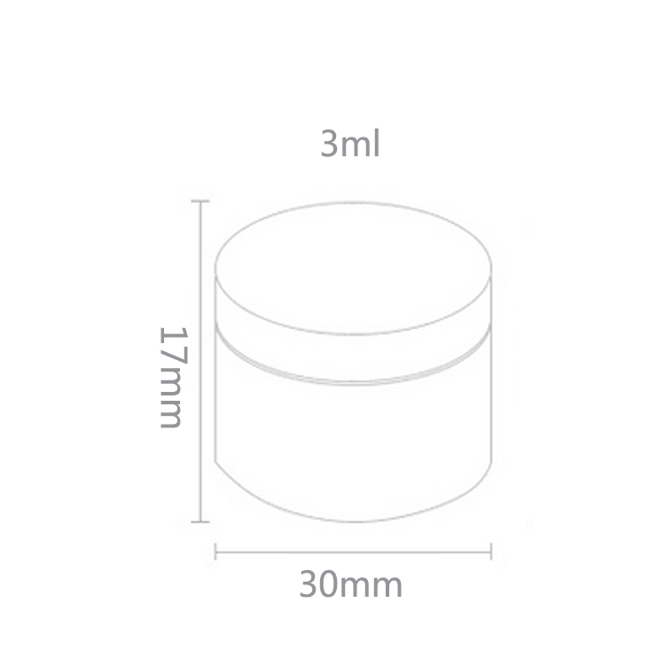 Фабрика косметической упаковки оптом Custom Fashion Factory OEM ODM 3Ml Пластиковая экологически чистая индивидуальная высококачественная многоразовая косметическая банка
