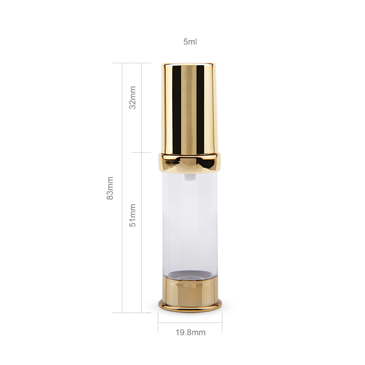  Мода airless 5мл 10мл 12мл косметический уход за кожей airless бутылка насоса сыворотки