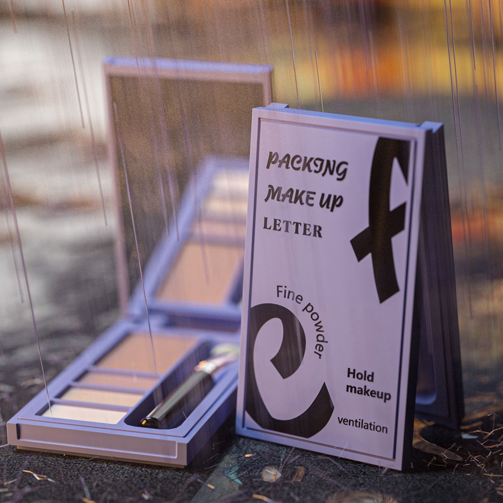 Случай теней для век АБС 1.3г*12 порошка брови 12 цветов восхитительный эстетический с упаковкой косметики зеркала