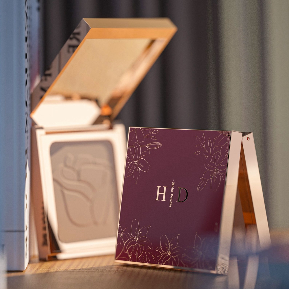 пустой пластиковый квадратный футляр для теней для век